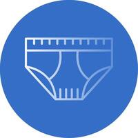 Underwear Flat Bubble Icon vector