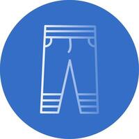 Pants Flat Bubble Icon vector