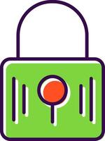 Padlock filled Design Icon vector