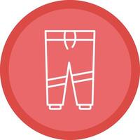 Trousers Line Multi Circle Icon vector