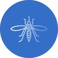 mosquito plano burbuja icono vector