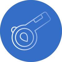 Whistle Flat Bubble Icon vector