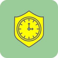 Reliablity Filled Yellow Icon vector