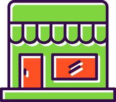 Shop filled Design Icon vector