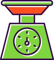 Weighing Machine filled Design Icon vector