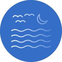 River Flat Bubble Icon vector