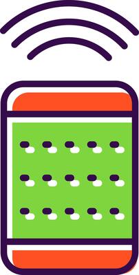 Remote Control filled Design Icon