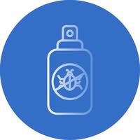 Insect Repellent Flat Bubble Icon vector