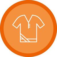 Shirt Line Multi Circle Icon vector