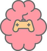 Gaming Line Filled Light Icon vector