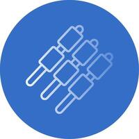 Marshmallows Flat Bubble Icon vector