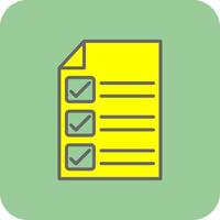 Check In Filled Yellow Icon vector