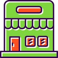 Supermarket filled Design Icon vector