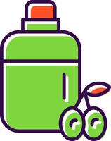 Olive Oil filled Design Icon vector