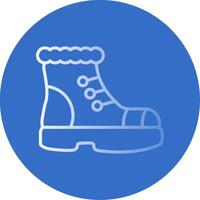 bota plano burbuja icono vector