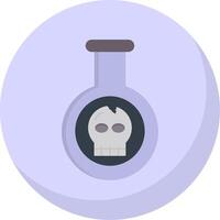 Poison Flat Bubble Icon vector