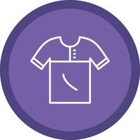 Shirt Line Multi Circle Icon vector