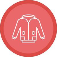 Jacket Line Multi Circle Icon vector