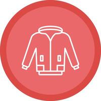 Jacket Line Multi Circle Icon vector