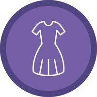 Dress Line Multi Circle Icon vector