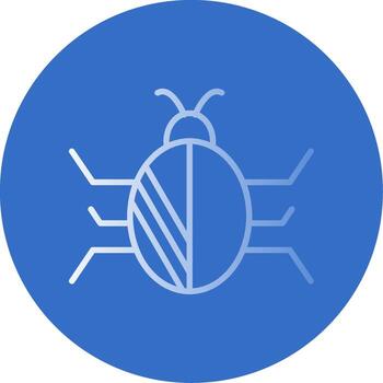Bug Flat Bubble Icon vector