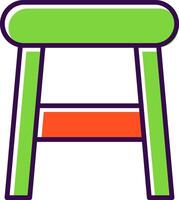 Stool filled Design Icon vector