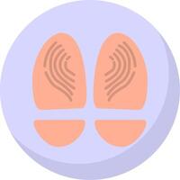 Footprint Flat Bubble Icon vector