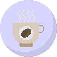 Coffee Flat Bubble Icon vector