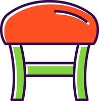 Stool filled Design Icon vector