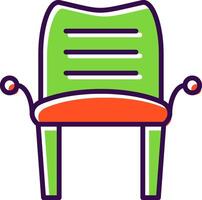 Armchair filled Design Icon vector