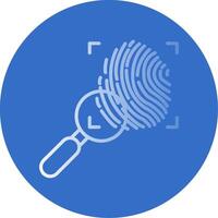 Investigation Flat Bubble Icon vector