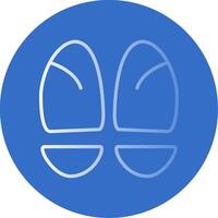 Footprint Flat Bubble Icon vector