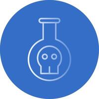 Poison Flat Bubble Icon vector