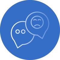 Speech Bubble Flat Bubble Icon vector