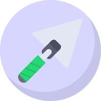 Trowel Flat Bubble Icon vector