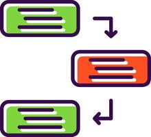 Dependencies filled Design Icon vector