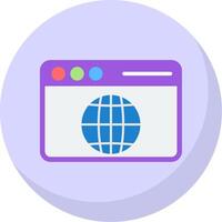 Web Flat Bubble Icon vector