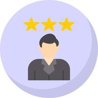 Customer Review Flat Bubble Icon vector