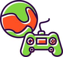 Gaming filled Design Icon vector