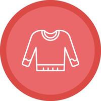 Jumper Line Multi Circle Icon vector