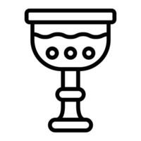 Goblet Line Icon Design vector