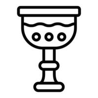 Goblet Line Icon Design vector