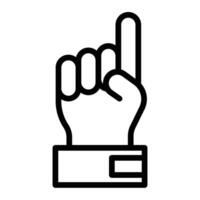 Foam Hand Line Icon Design For Personal And Commercial Use vector