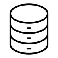 Data Line Icon Design vector