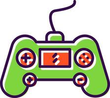 Gaming Console filled Design Icon vector