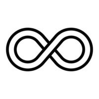 Infinity Line Icon Design vector