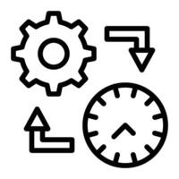 Productivity Line Icon Design vector