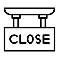 Close Line Icon Design vector