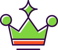 Crown filled Design Icon vector