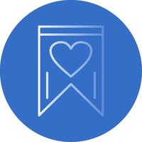 Favourite Flat Bubble Icon vector